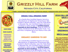 Tablet Screenshot of grizzlyhill.com